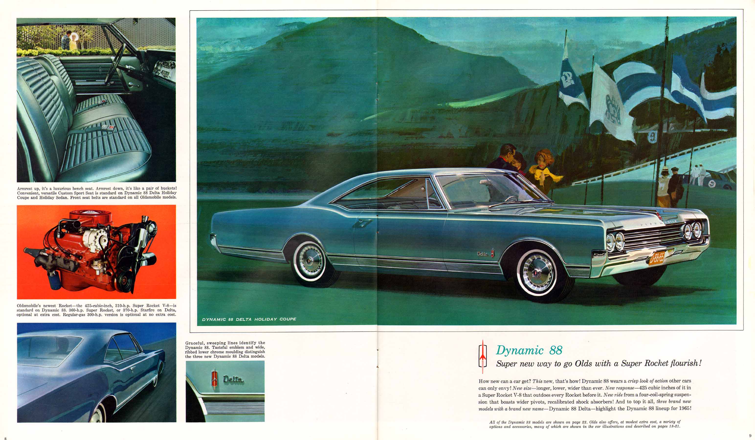 1965 Oldsmobile Motor Cars Prestige Brochure Page 8
